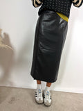 Gonna Matita Soft Leather Nero Surkana