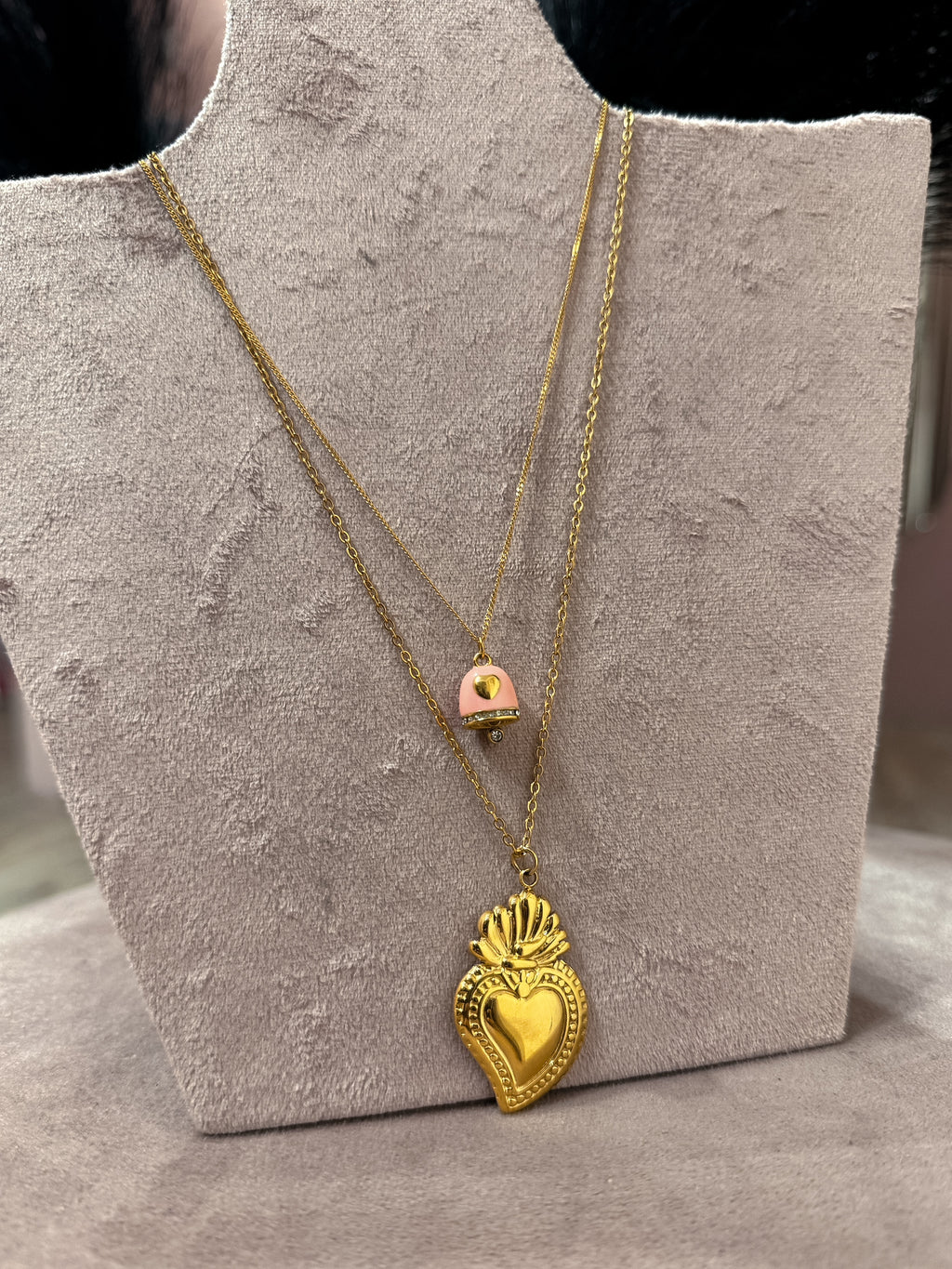 Collana Cuore Sacro Grande +Colori