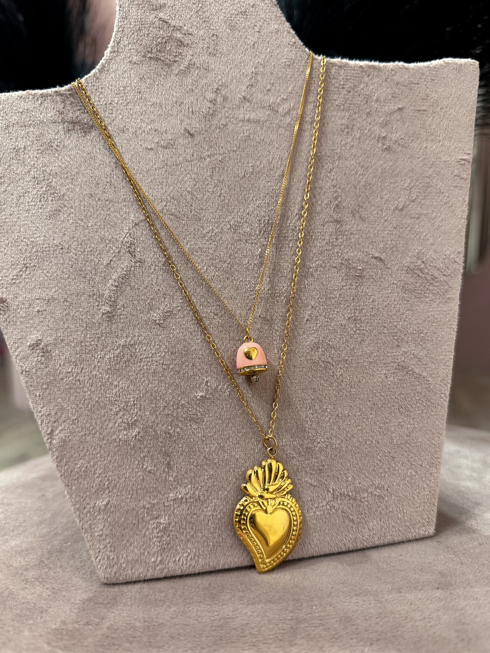 Collana Cuore Sacro Grande +Colori