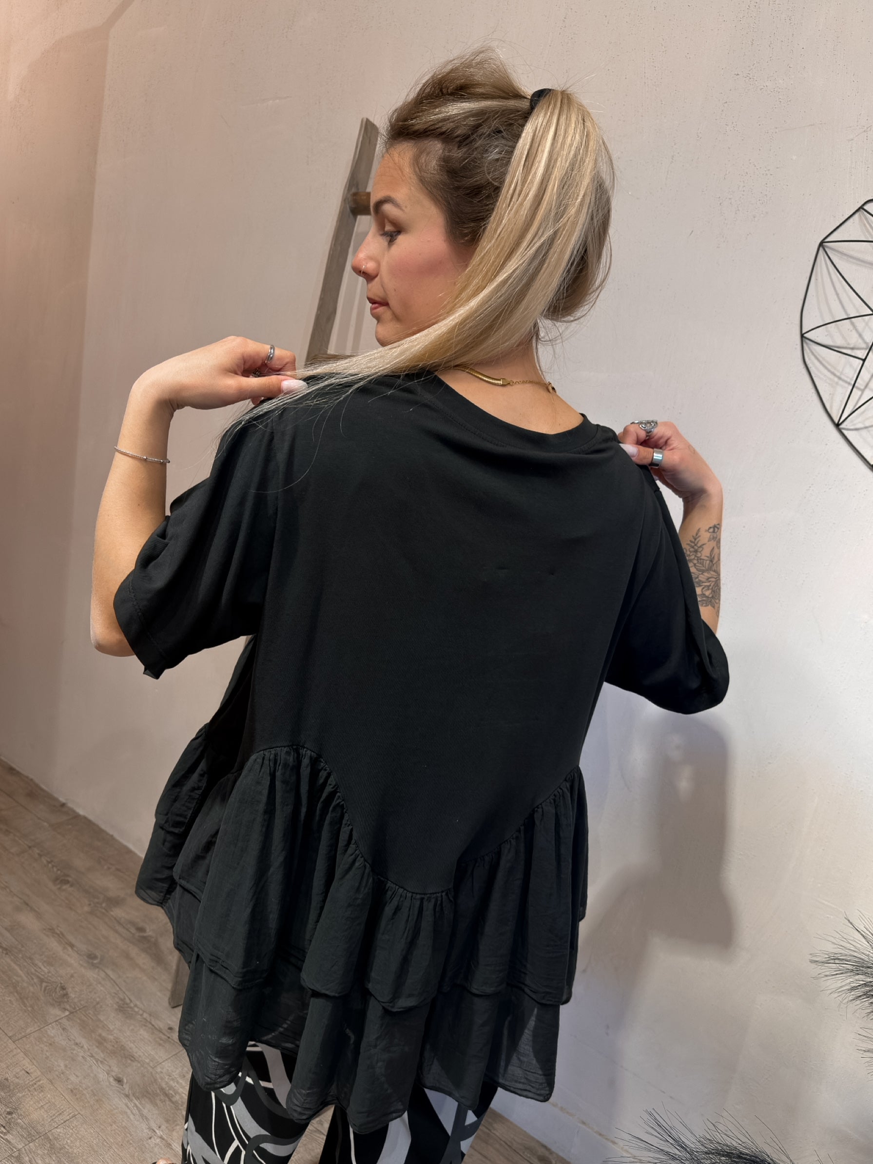 T-shirt Balze Agata Nero