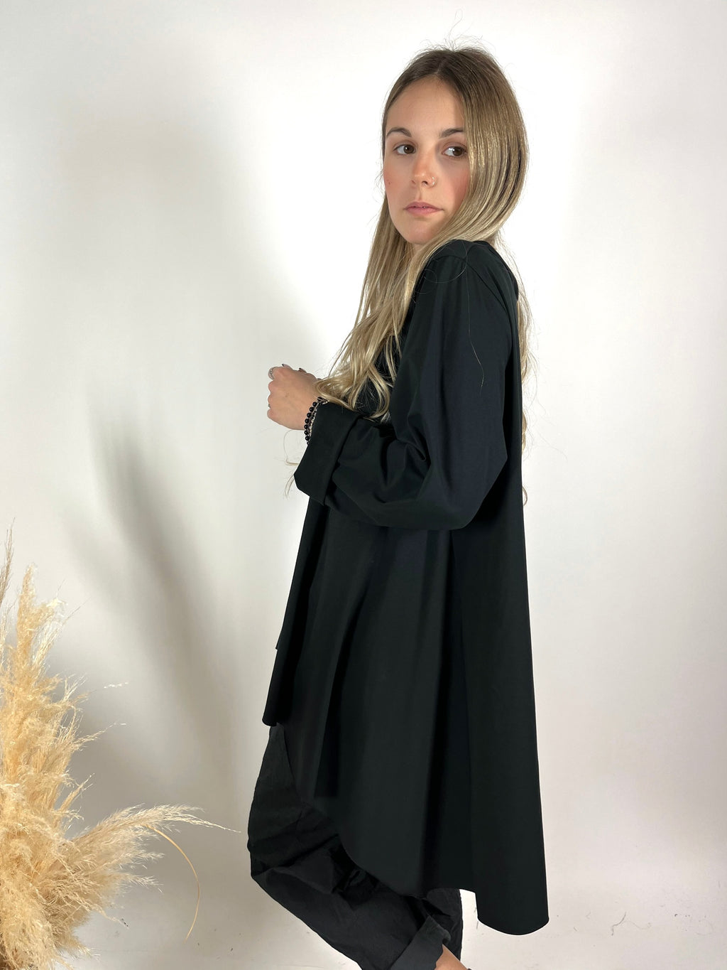 Maxi T-Shirt Basic Taglio Vivo +colori
