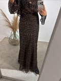 Gonna Lunga Pois Chiffon Fondente Glamorous