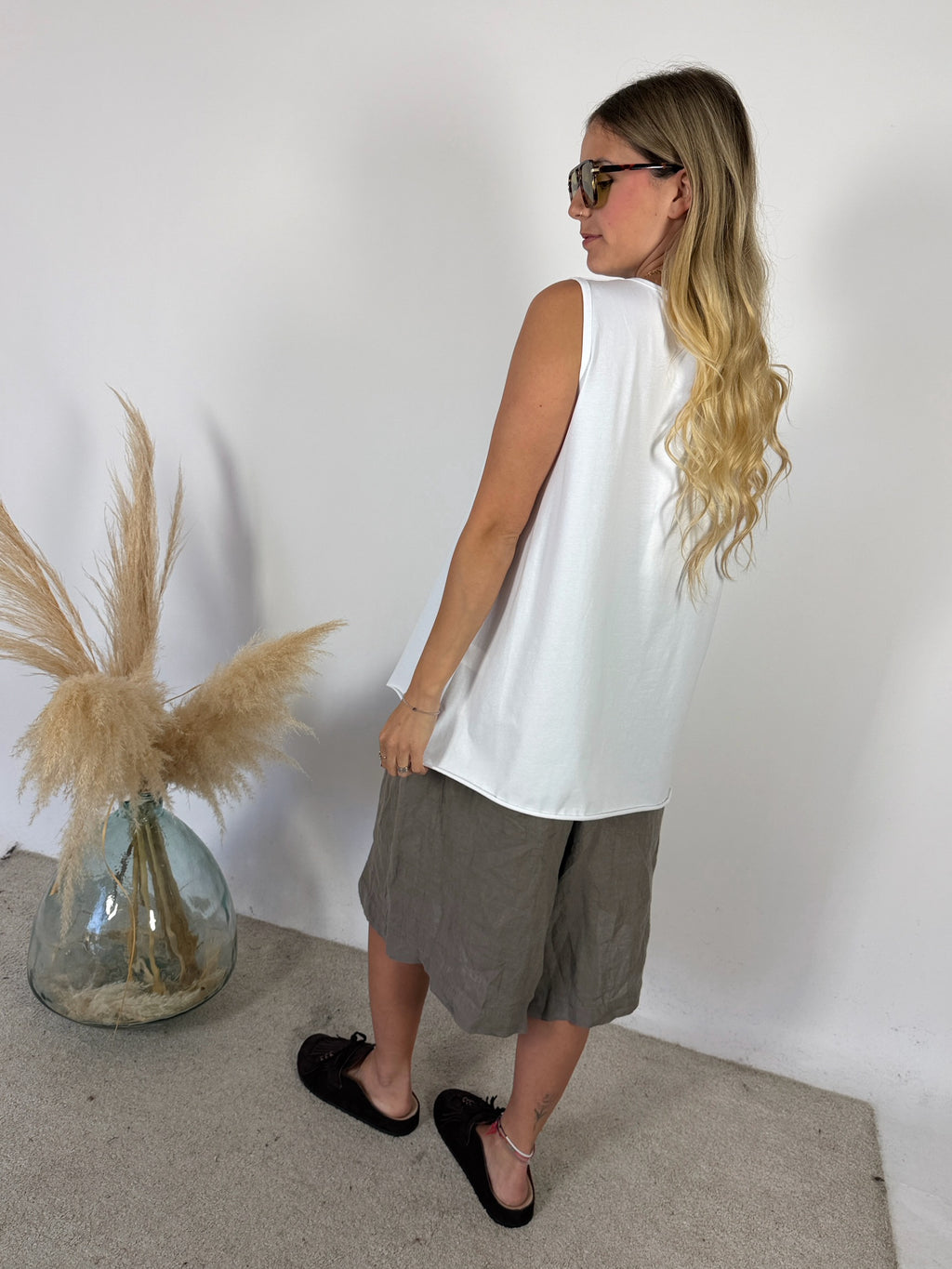 Maxi Canotta Asimmetrica Miranda +colori