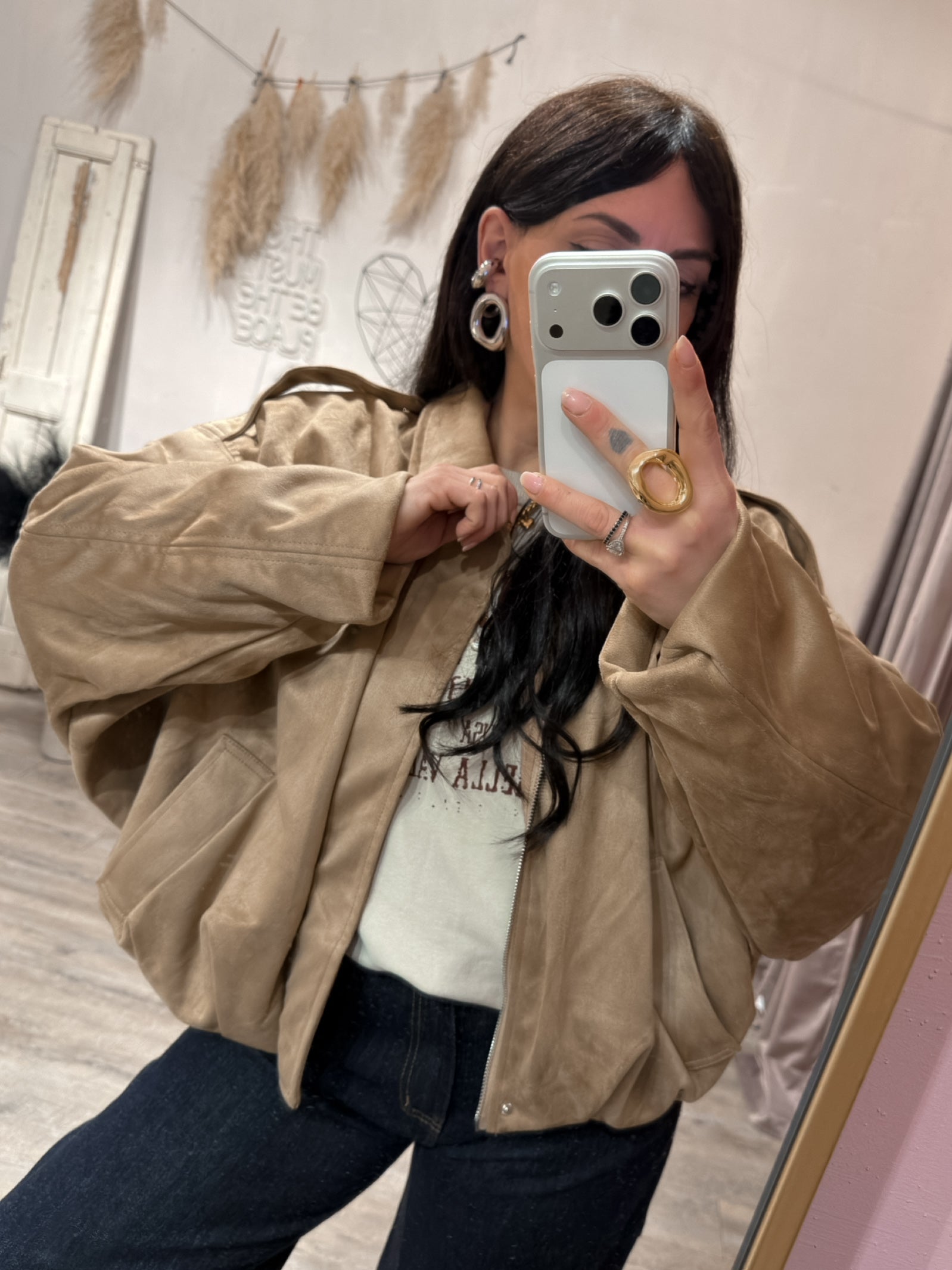 Bomber Suede Over Sabbia