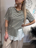 T-shirt Riga Inserto Pizzo