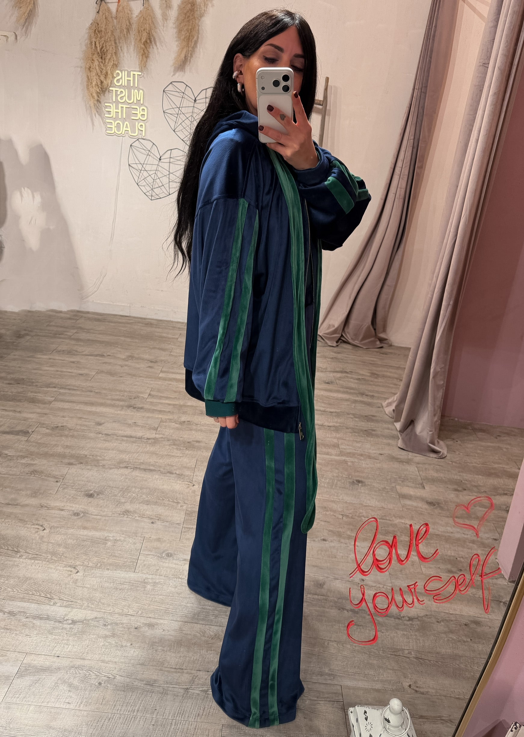 Set Tuta Ciniglia Blu/Verde Kostumn1