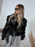 Giacca Imbottita Glossy Nero Kostumn1
