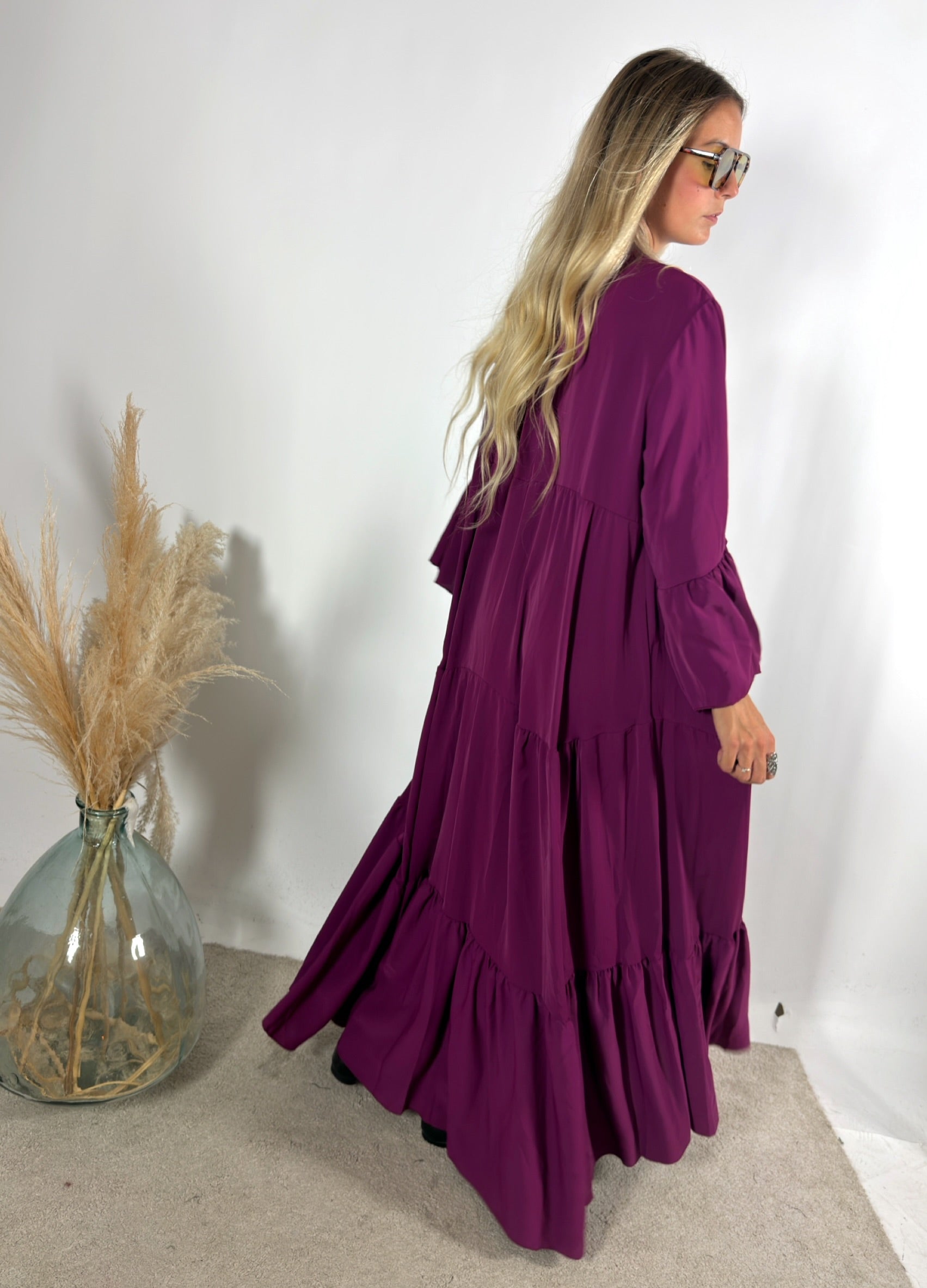 Maxi Abito Chemisier Balze +colori