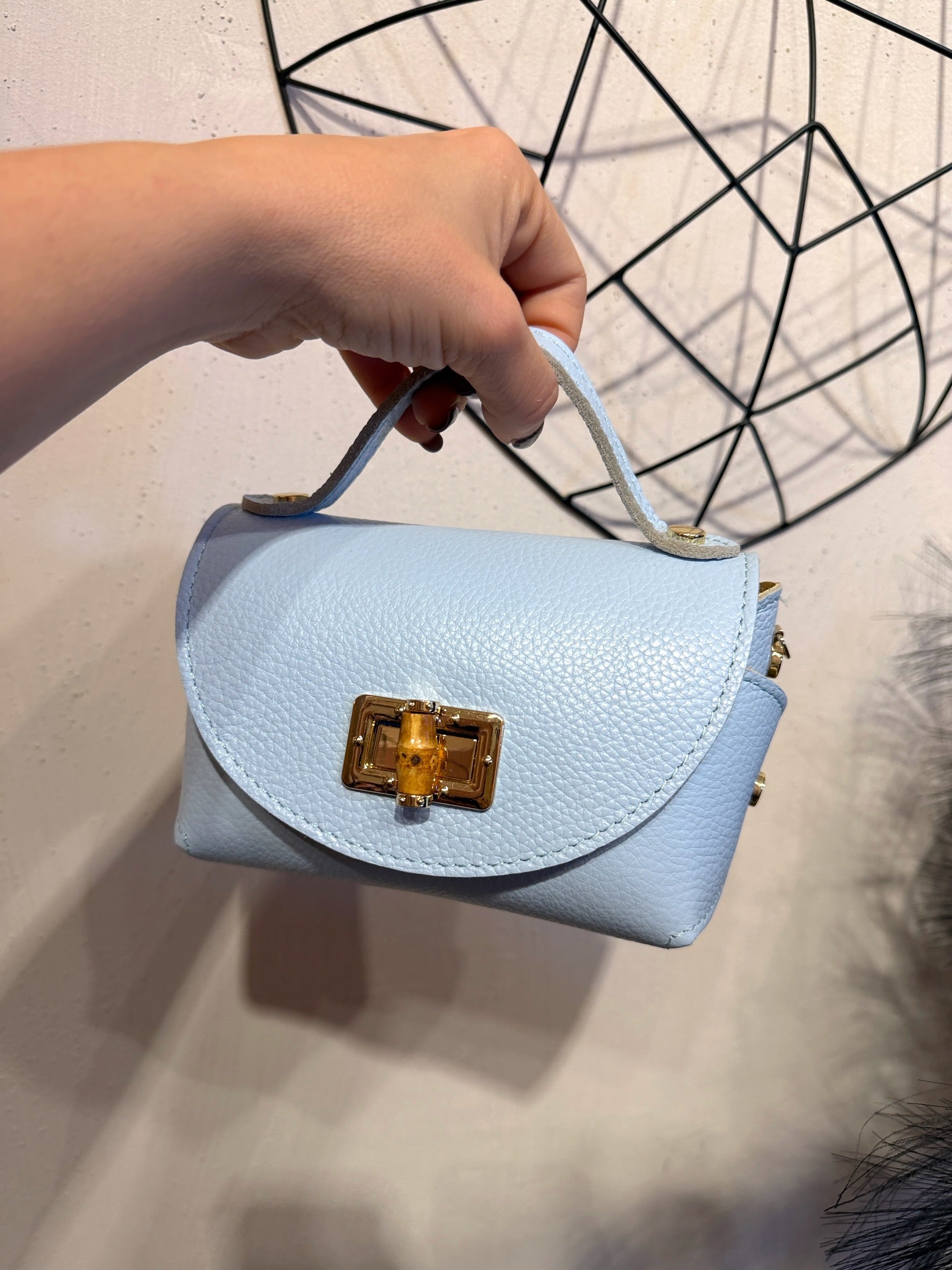 Mini Bag Bauletto Vera Pelle +Colori