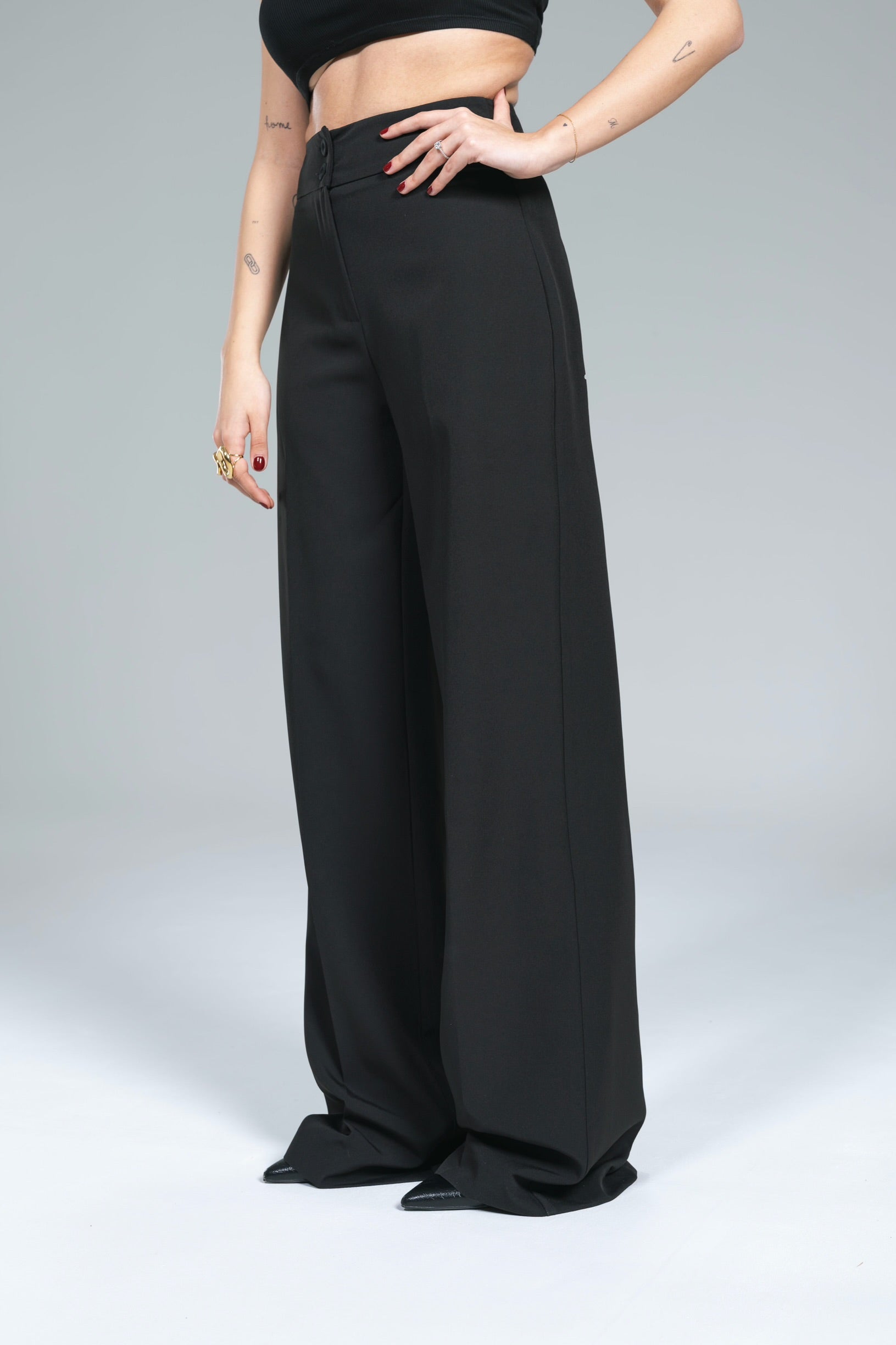 Pantalone Palazzo Elegance Kostumn1 Nero