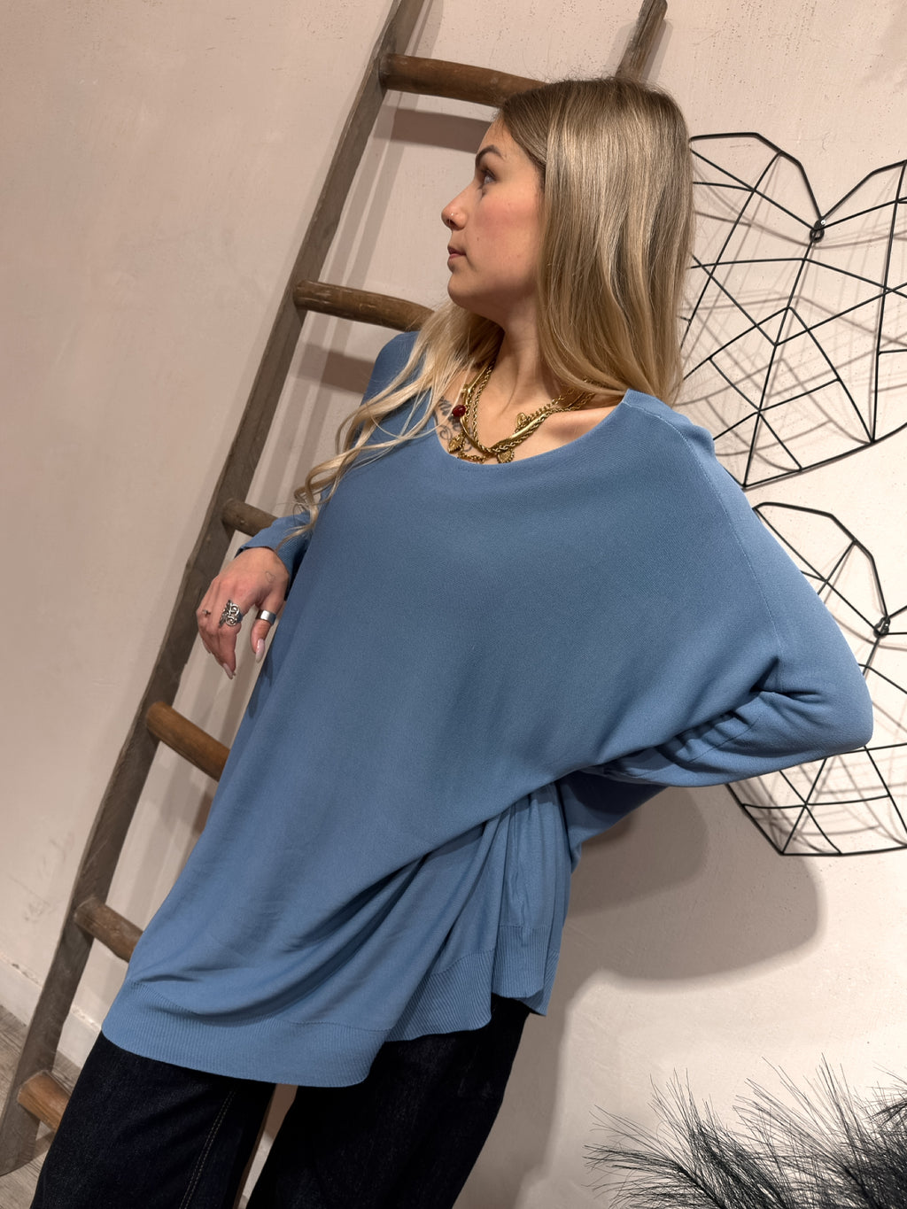 Maxi Maglia Filo Viscosa +colori