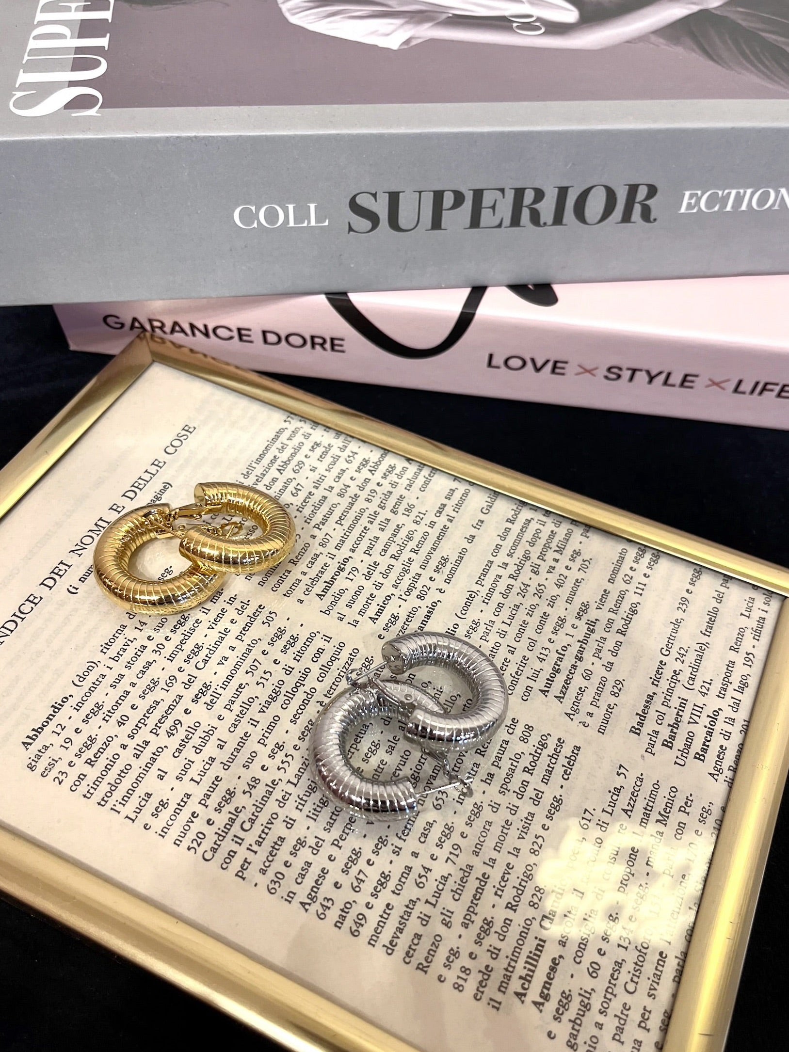 Orecchini Cerchio Bombato Medio Snake +colori