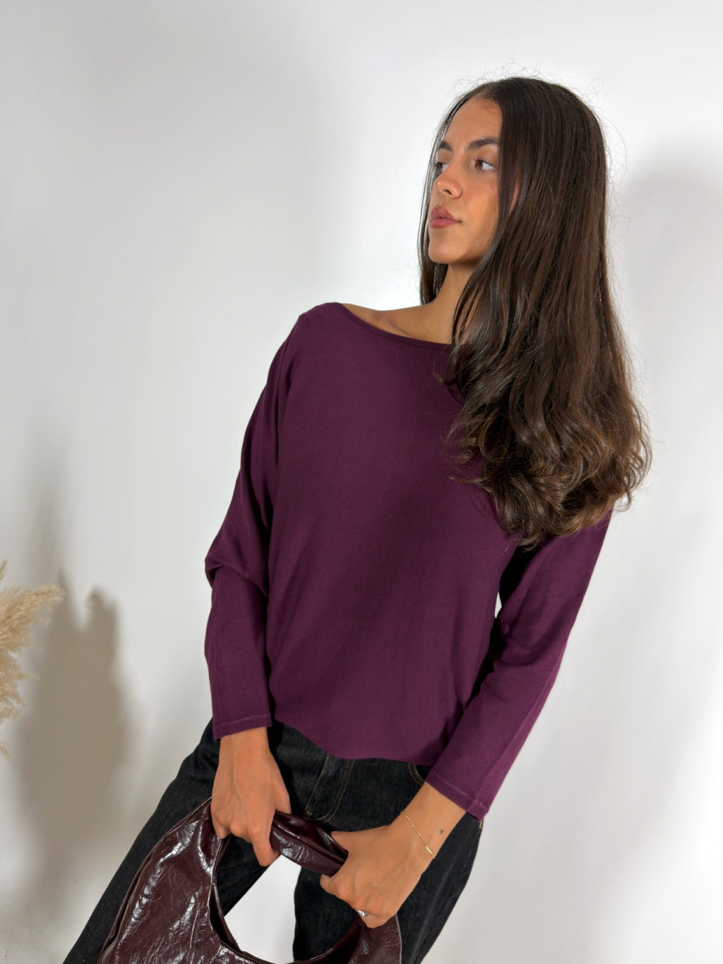 Maglia Scollo Barca Viscosa Bamboo Ribes Surkana