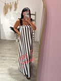 Abito Stripes con Ruches +colori