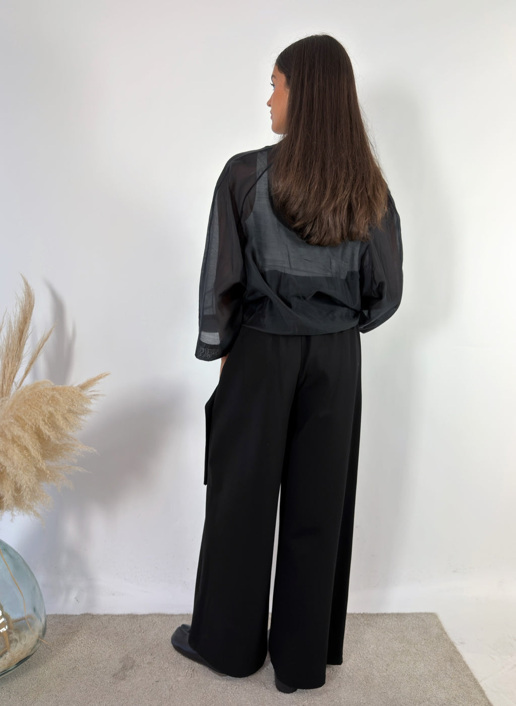 Camicia Kimono Waffle Nero +colori