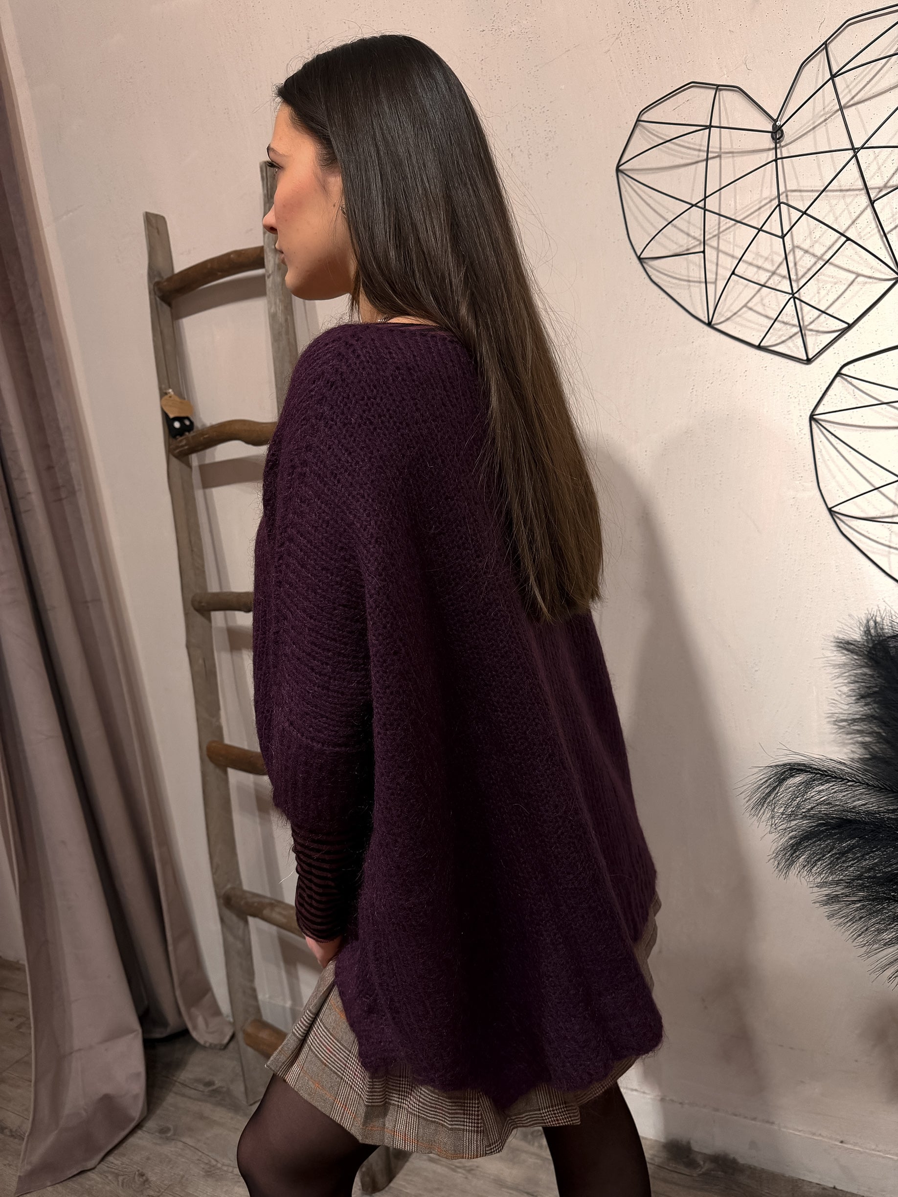 Maxi Maglia Scatola Mohair Kontatto +Colori