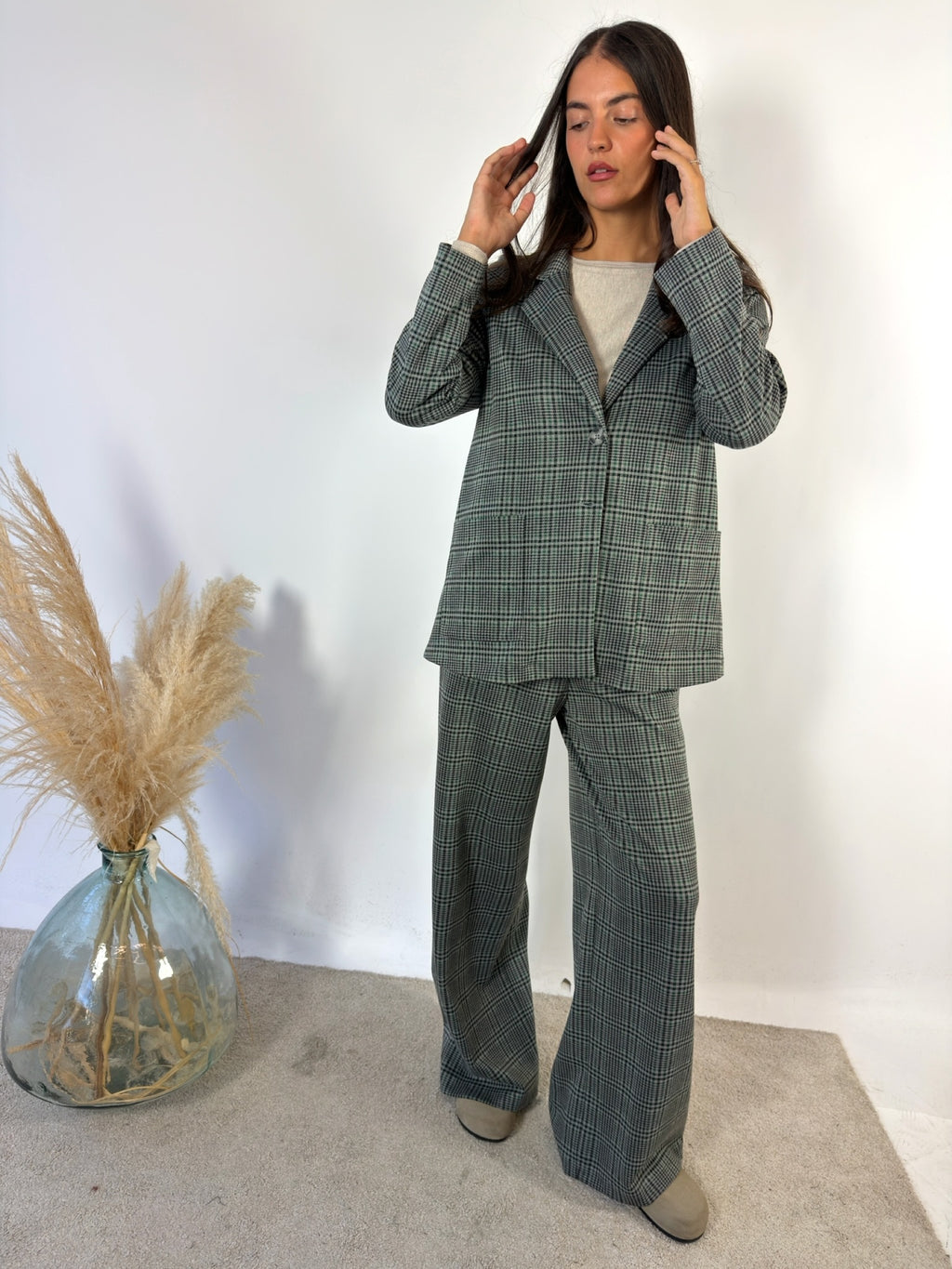 Blazer Over Principe De Galles Surkana