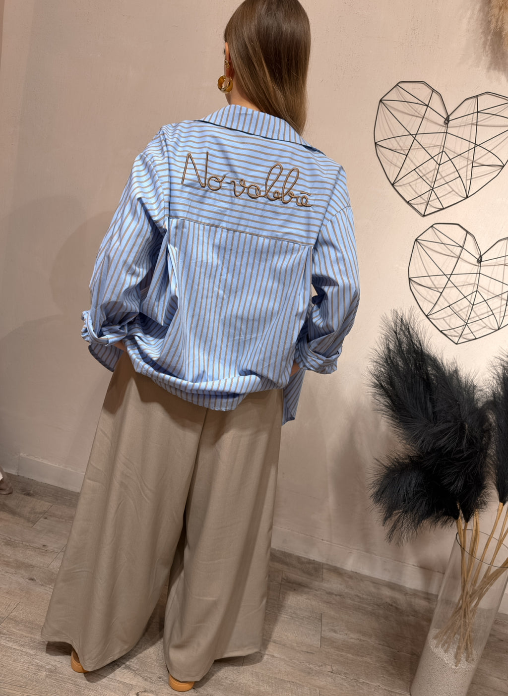 Camicia Over “No Vabbè” Celeste
