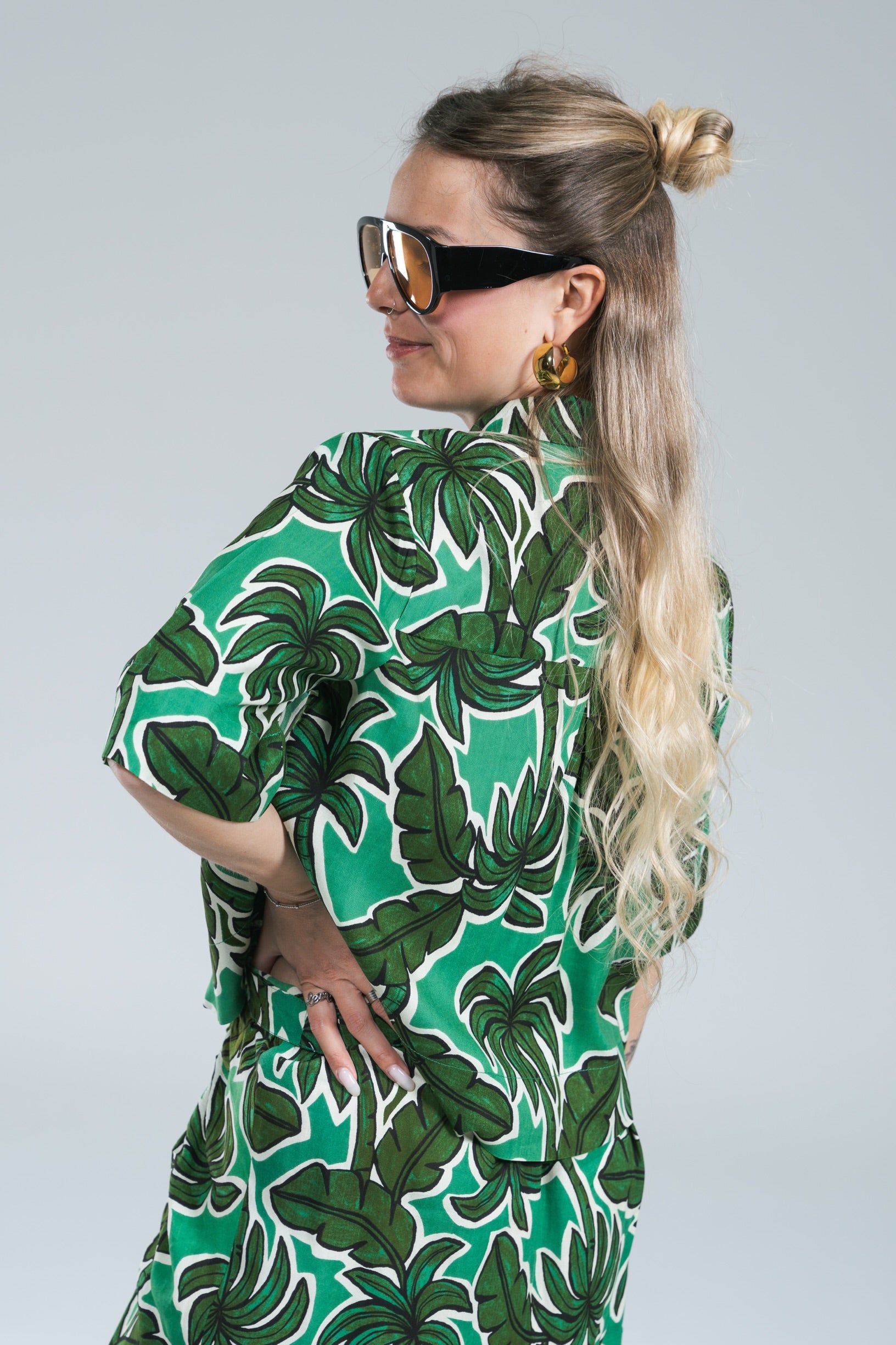 Camicia Crop Tropical Compania Fantastica