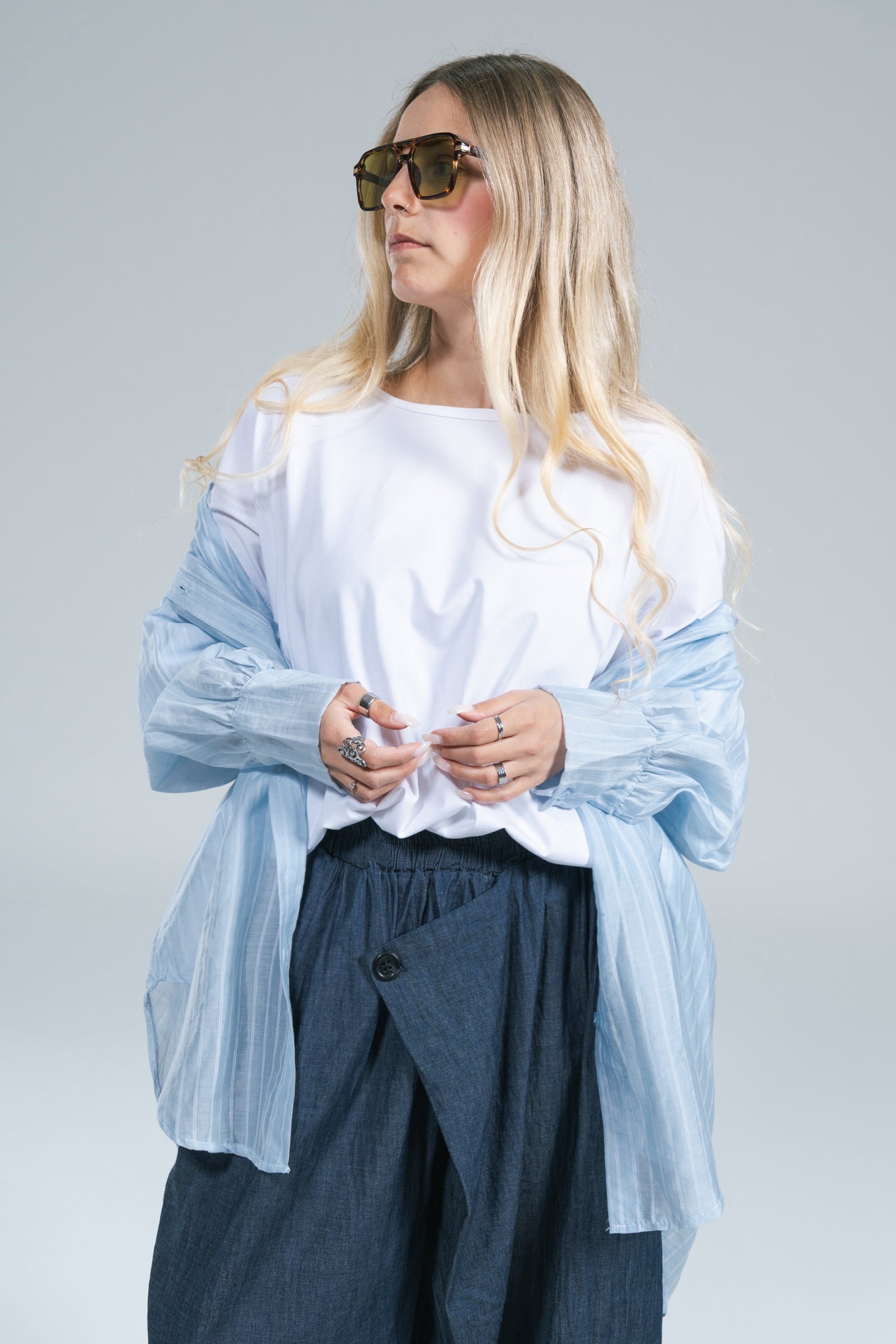 Panta Bottone Miranda Denim