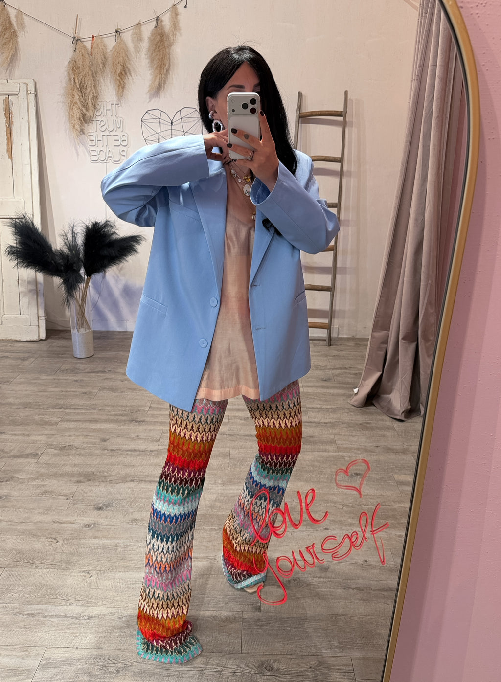 Blazer Oversize Elegance Azzurro Kostumn1