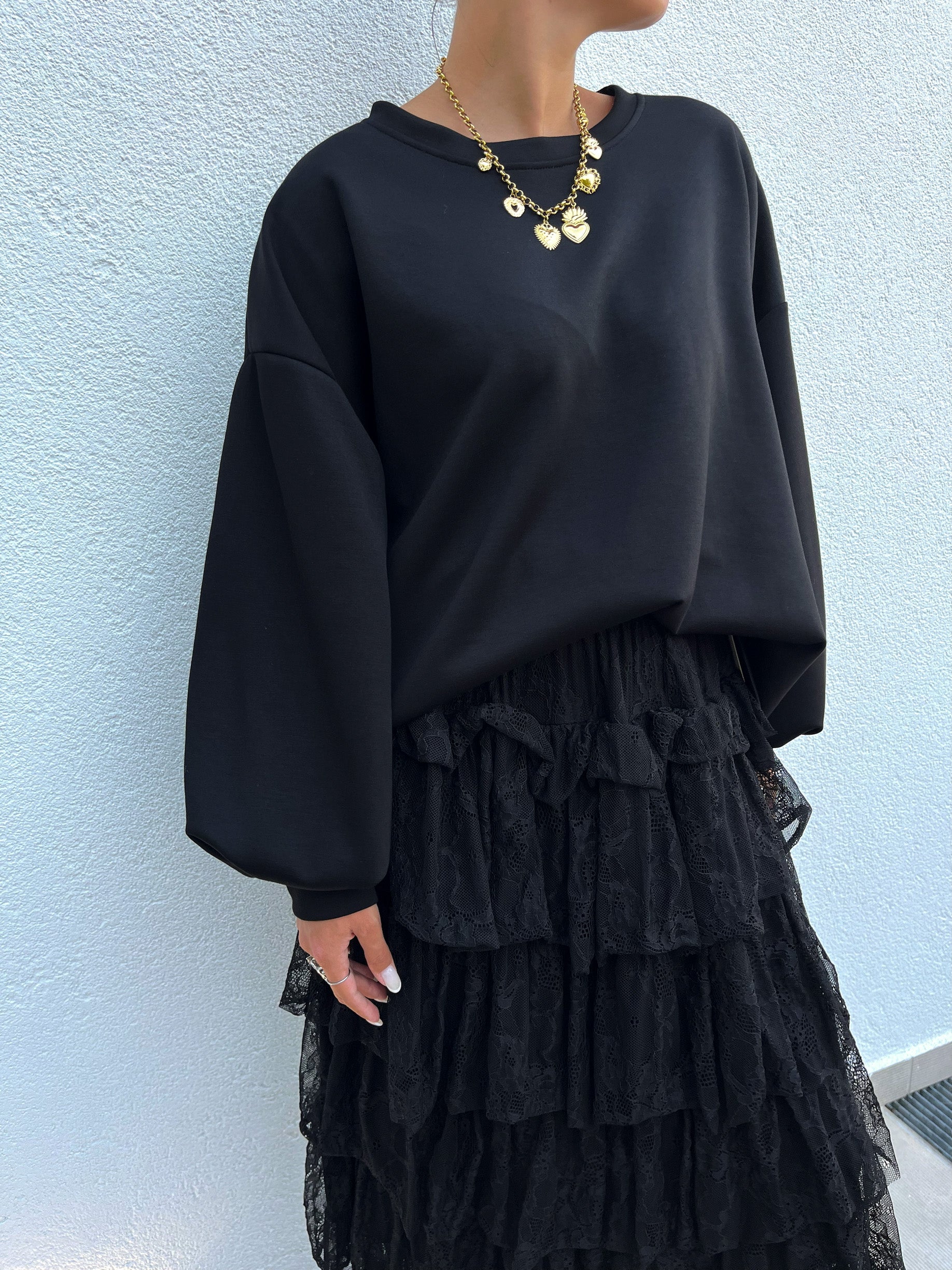 Felpa Oversize Scuba +colori