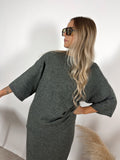 Maxi Maglia Quadra Grigio Glamorous