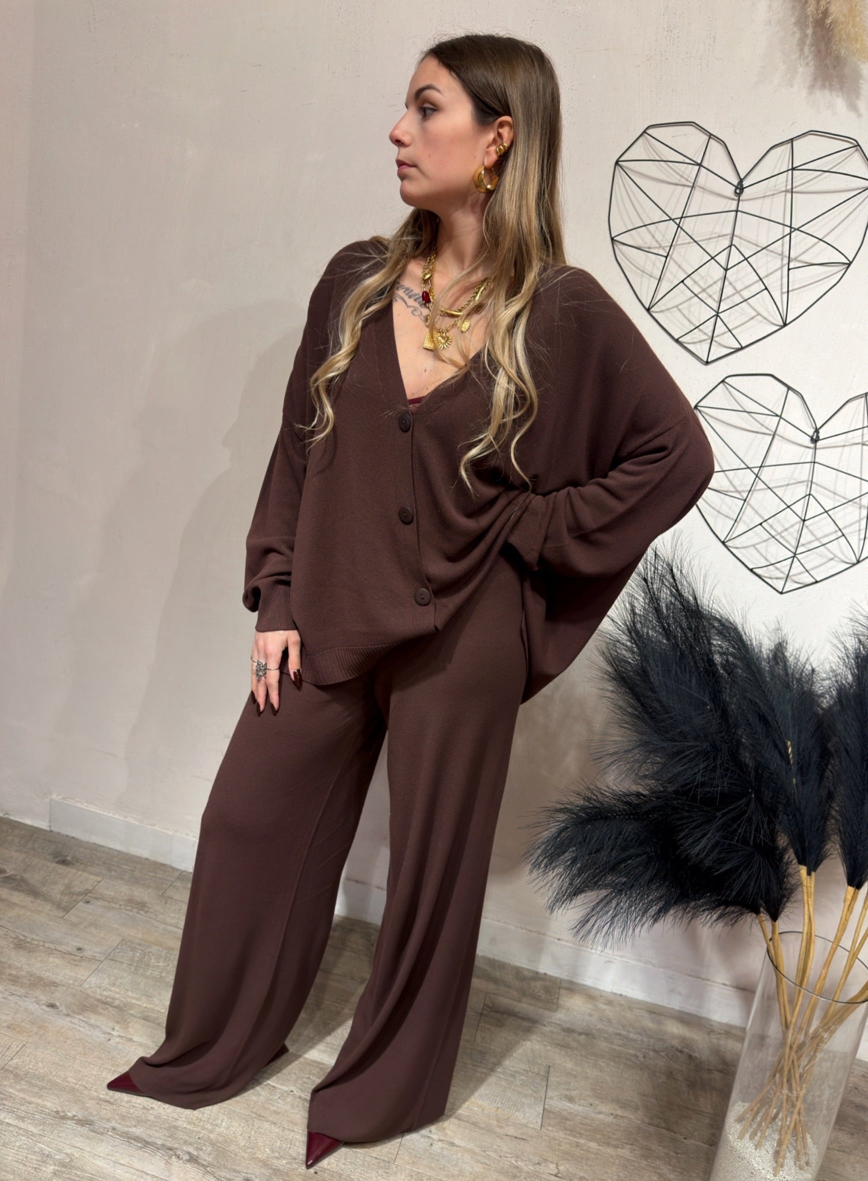 Pantalone Viscosa Kontatto Moro