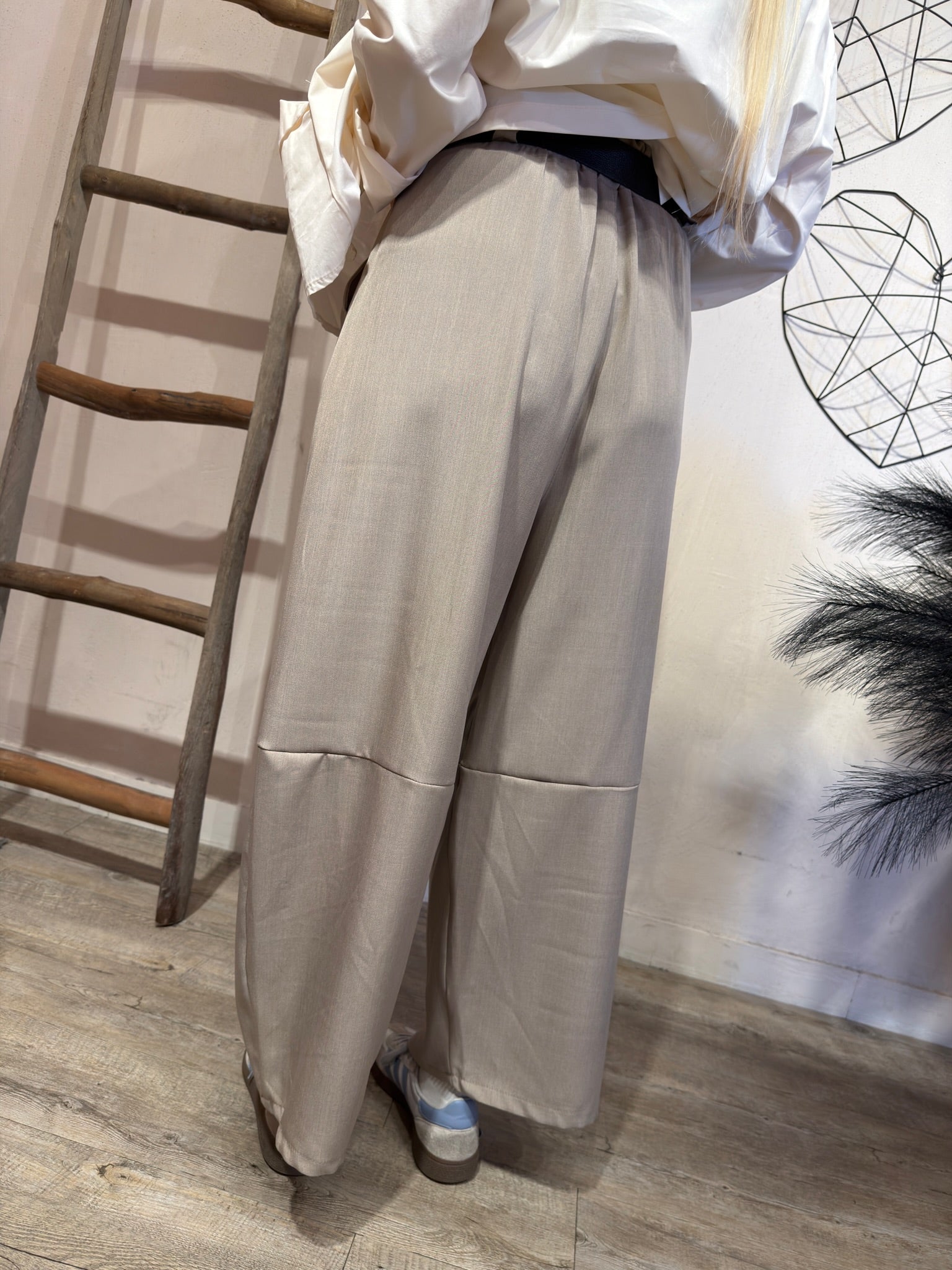 Pantalone Carol Fluido Taupe