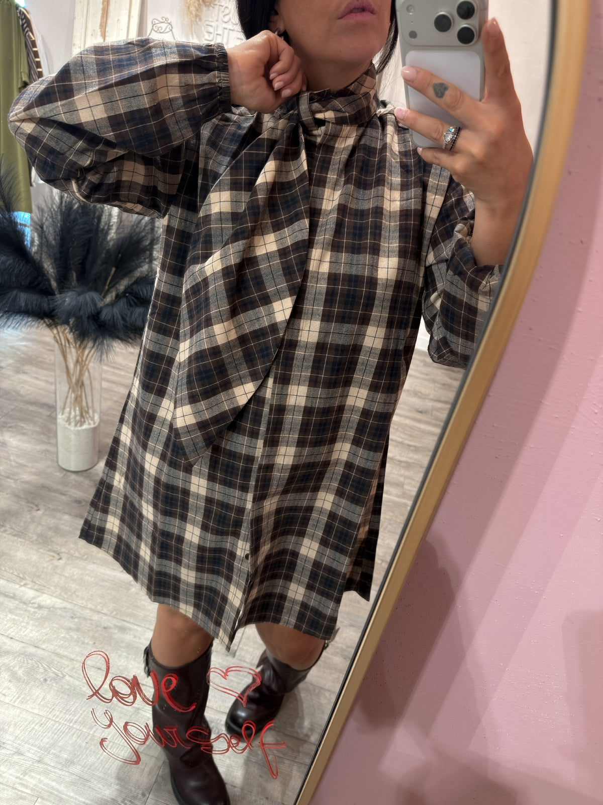 Abito Camicia Fiocco Scacchi Compania Fantastica