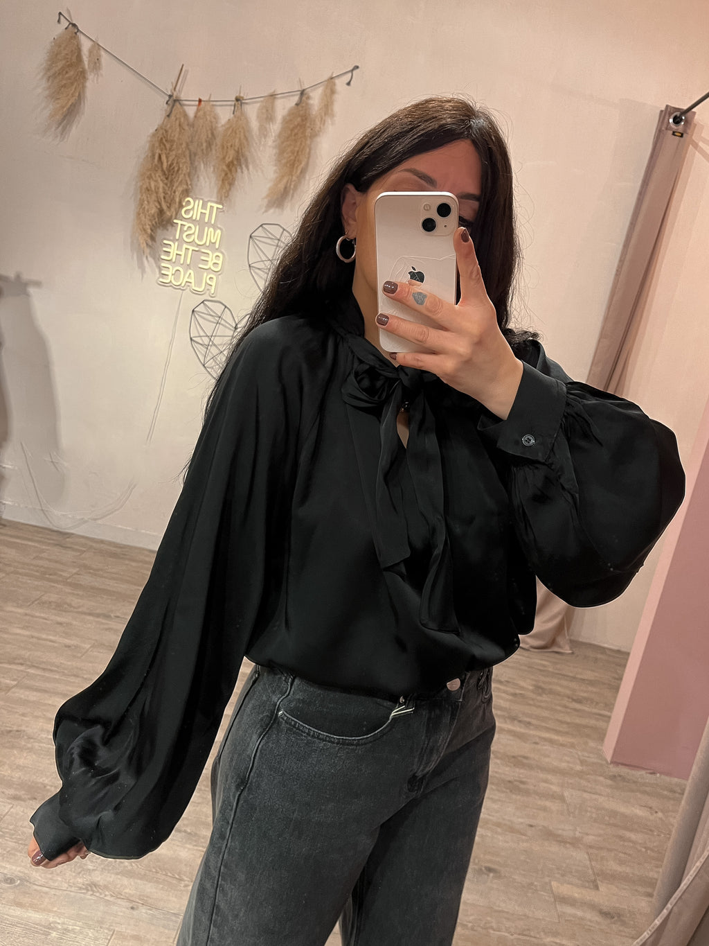 Blusa Satin Fiocco Kontatto +colori