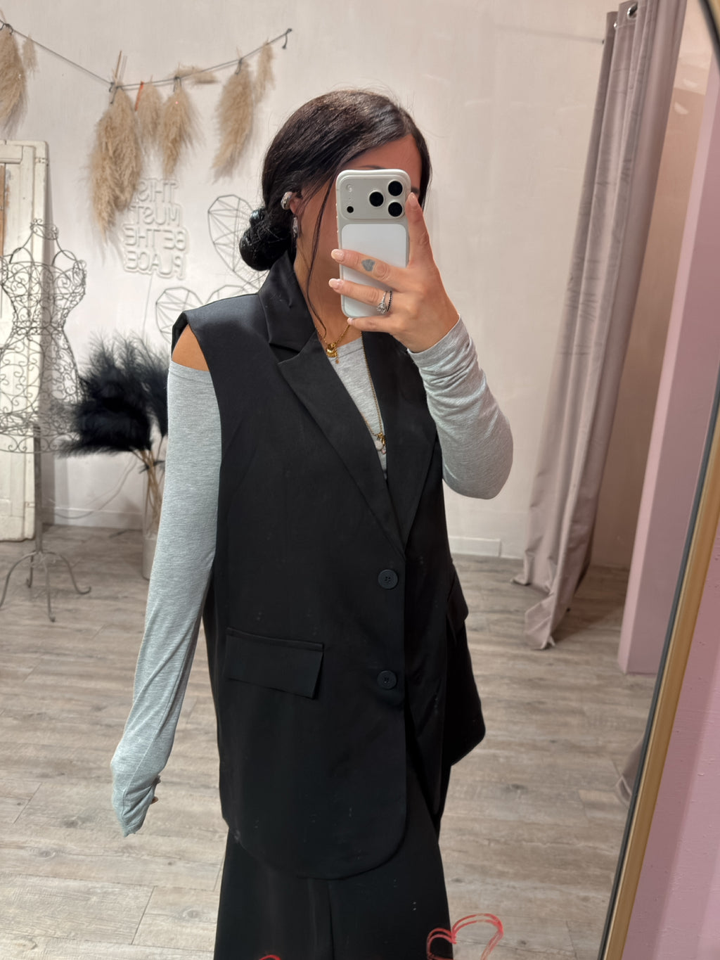 Gilet Ginevra Oversize +colori