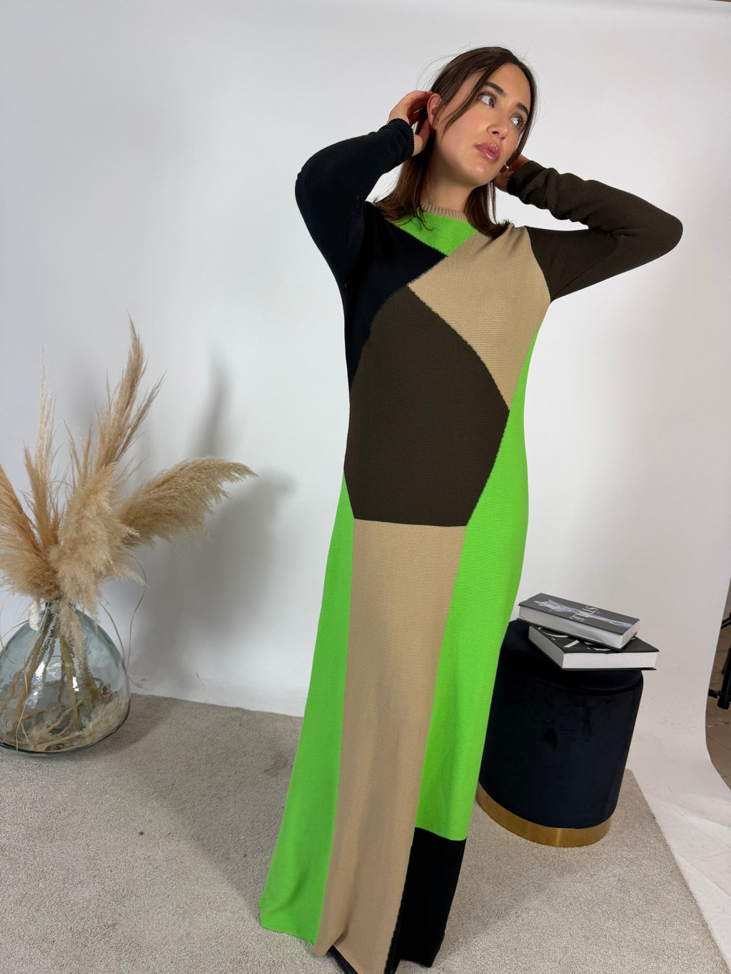 Abito Geometrico Maglia SKFK