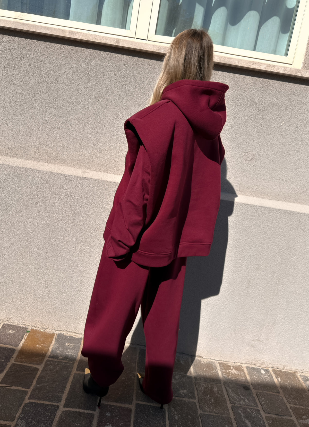 Pantalone Uovo Sporty Borgogna Kostumn1