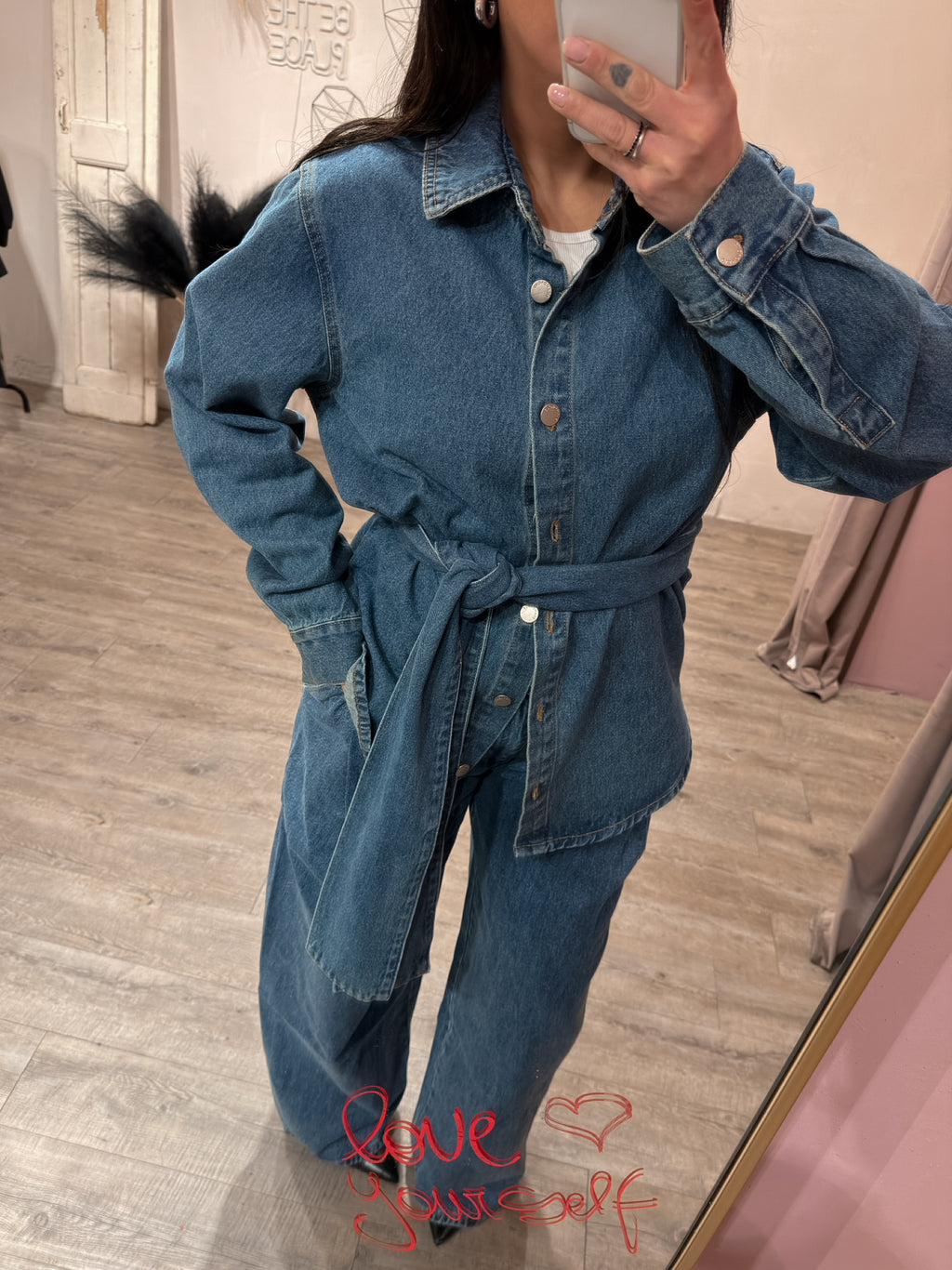Giacca Denim Fiocco Glamorous