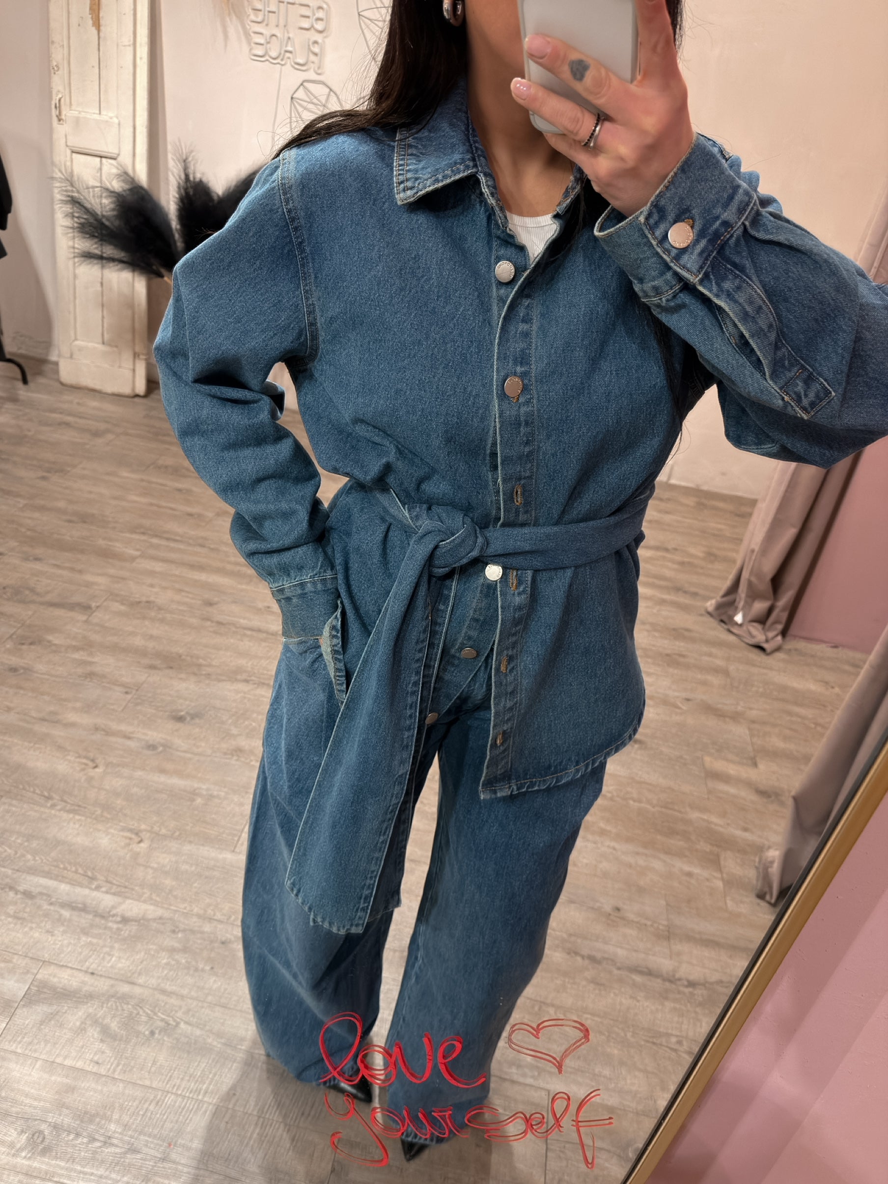 Giacca Denim Fiocco Glamorous