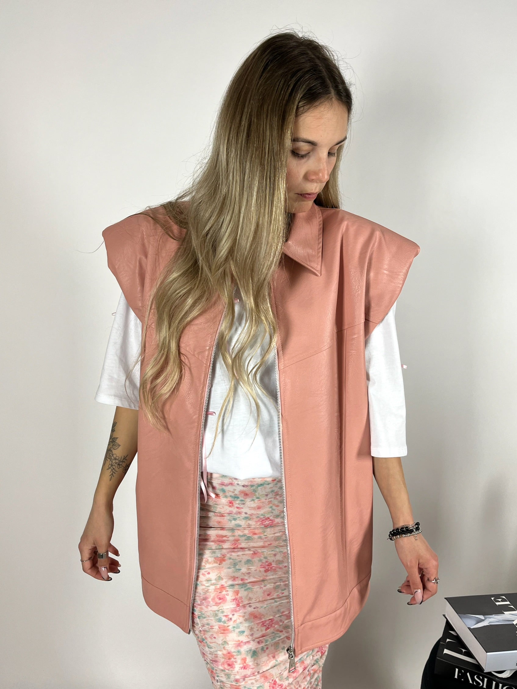Maxi Gilet Pelle Kostumn1 +colori
