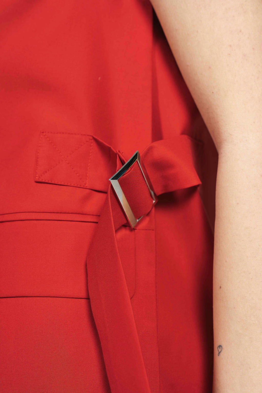 Maxi Gilet Cut-Out Rosso YouDecide