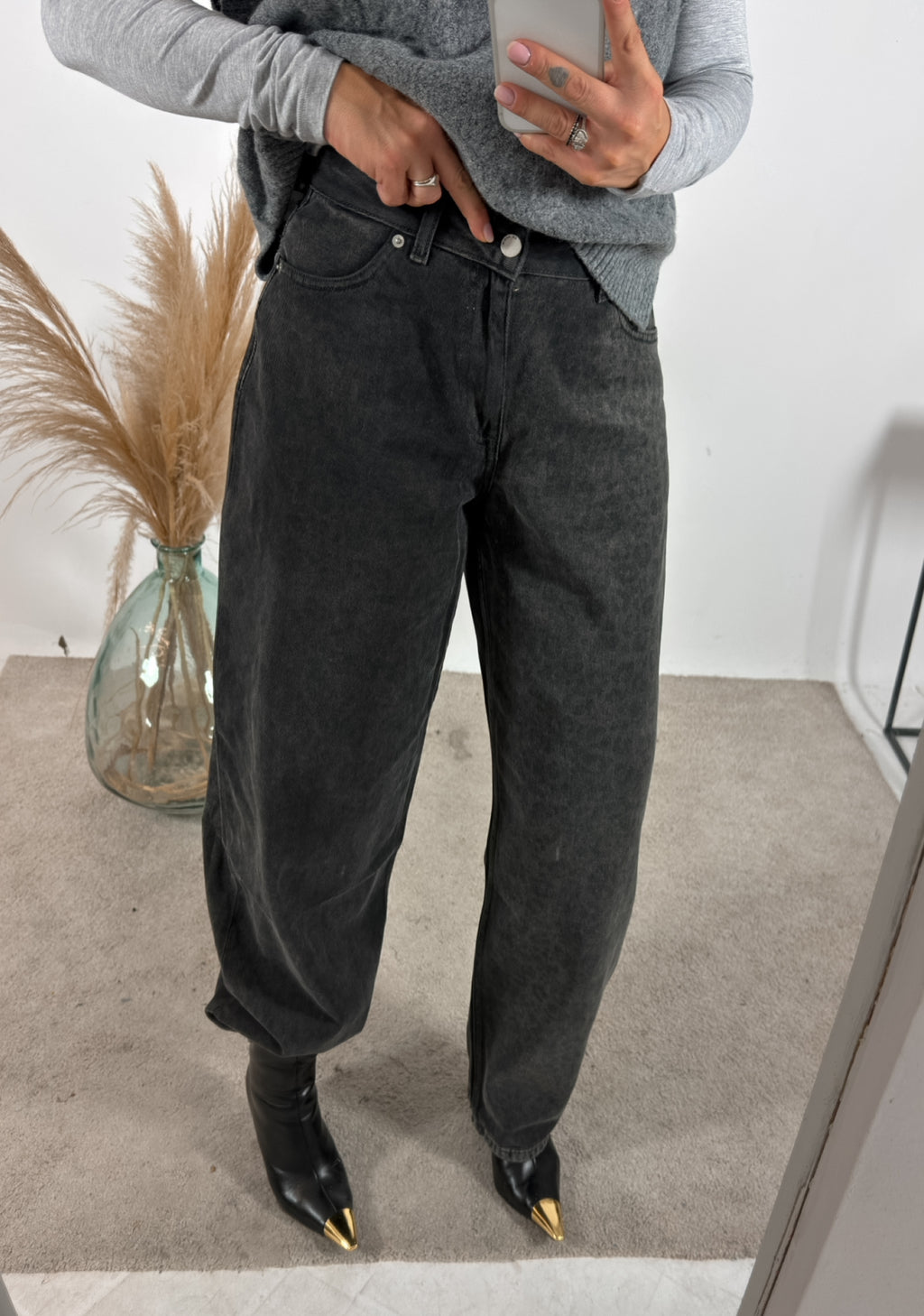 Jeans Mod.Nancy Barrel Animalier Asfalto Dr.Denim