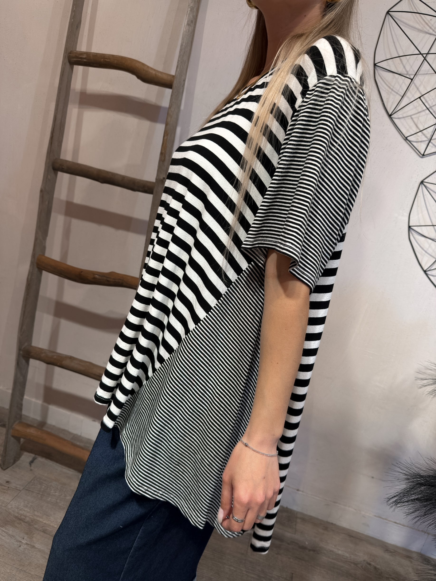 Maxi T-shirt Righe Felicia +colori