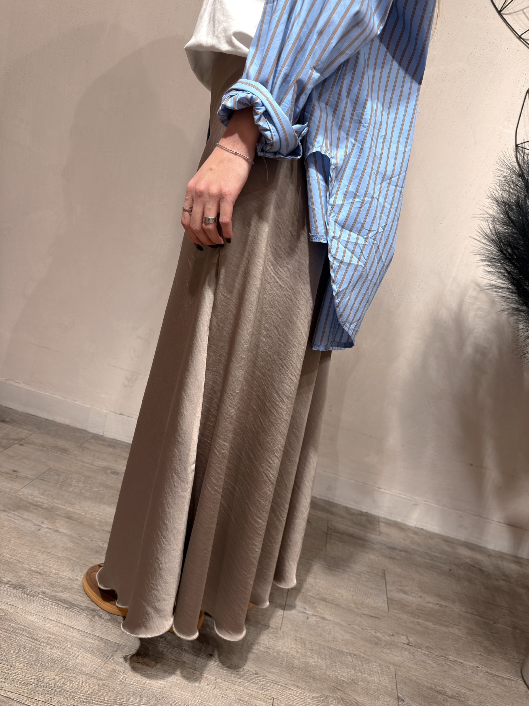 Gonna Midi Satin +Colori