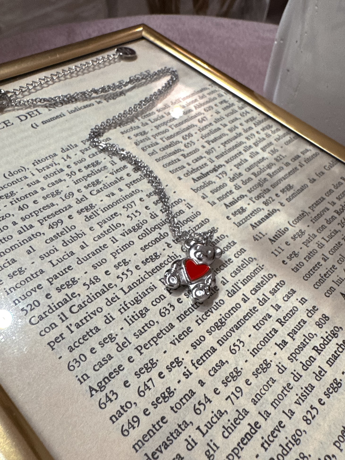 Mix Collane Perle +Orsetto + Cuore Argento +Varianti