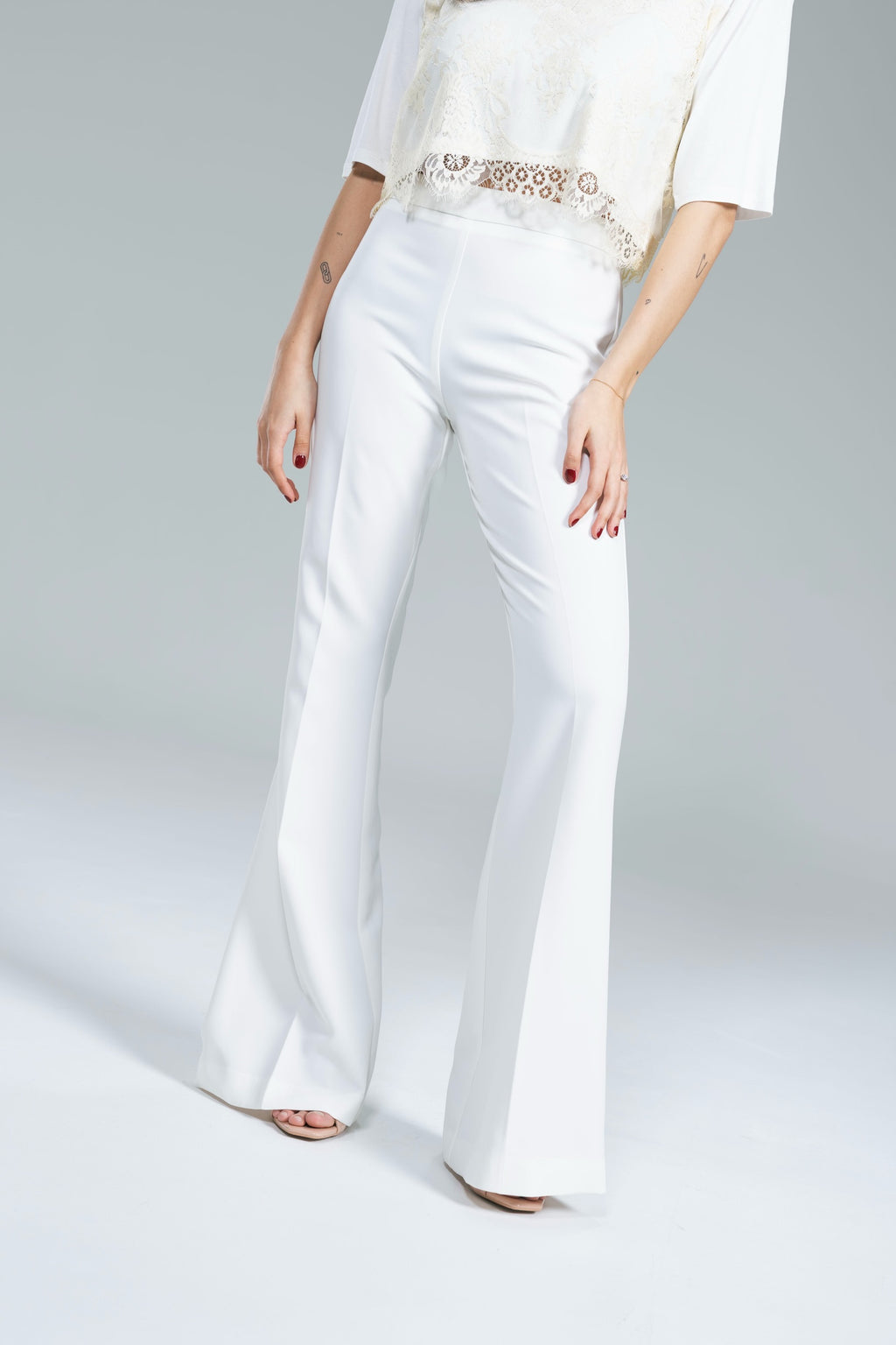 Pantalone Zampa Elegance Kostumn1 Bianco