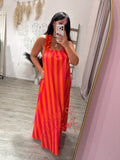 Abito Stripes con Ruches +colori