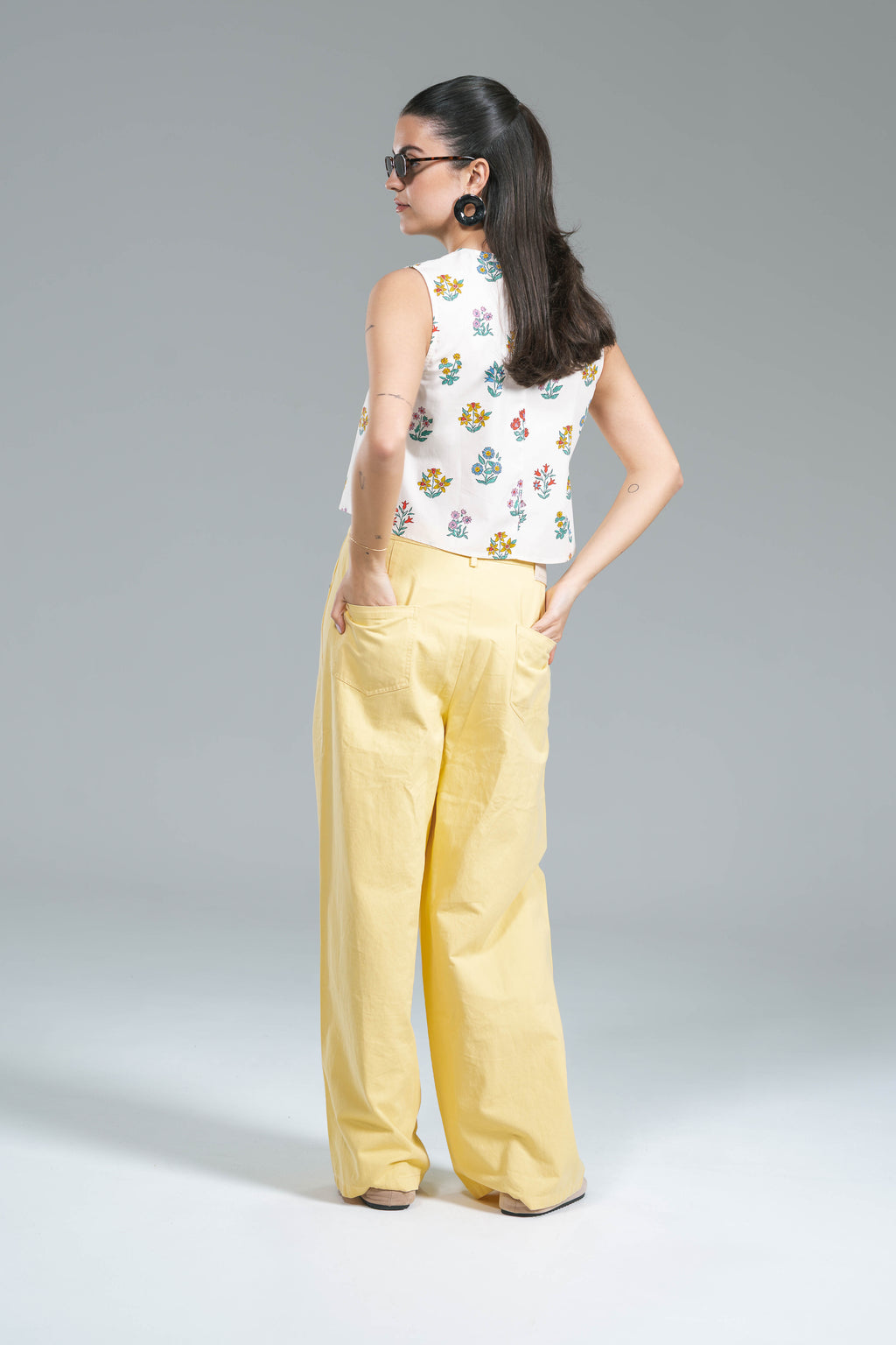Pantalone Denim Giallo Burro Compania Fantastica