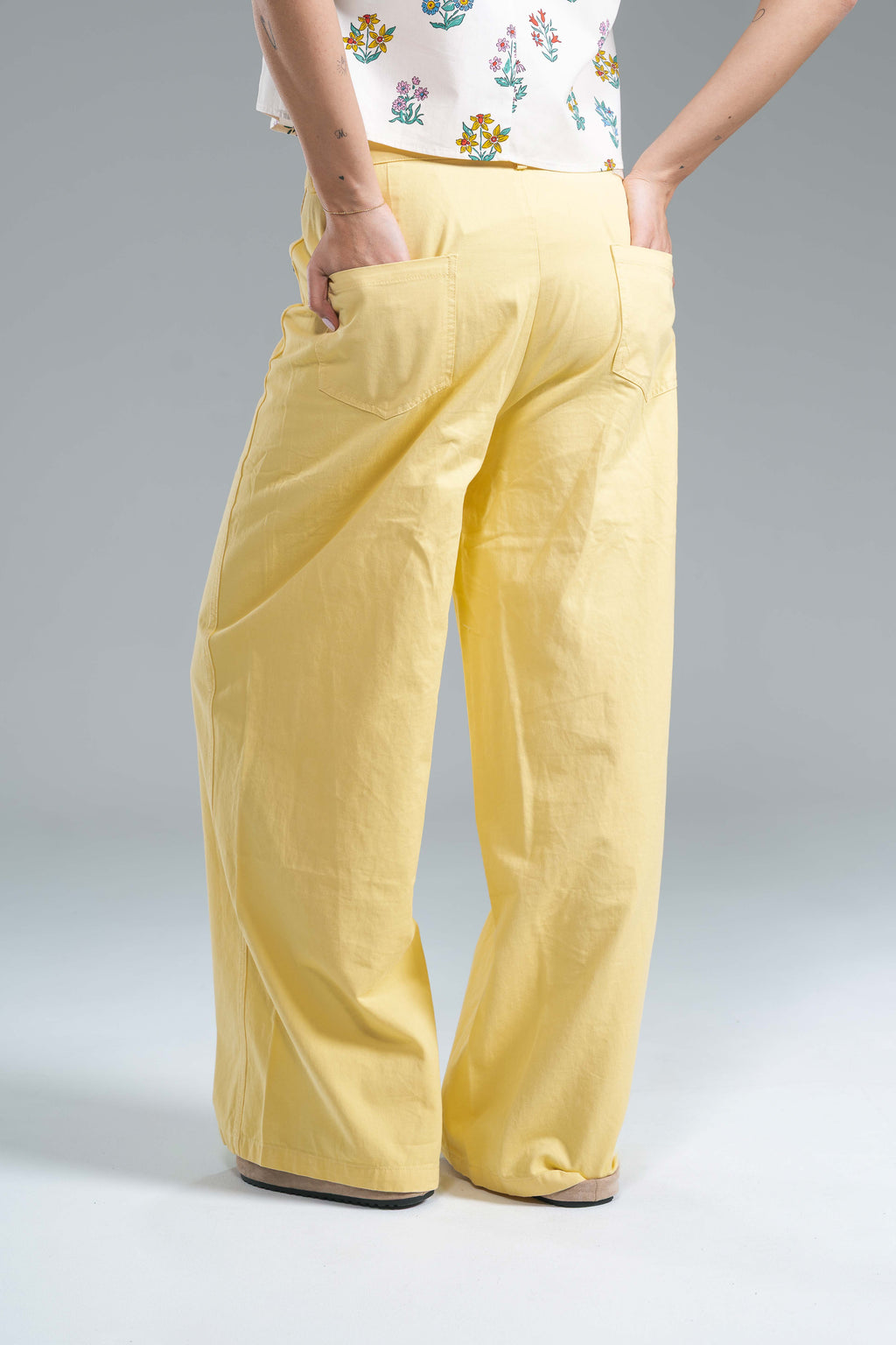 Pantalone Denim Giallo Burro Compania Fantastica