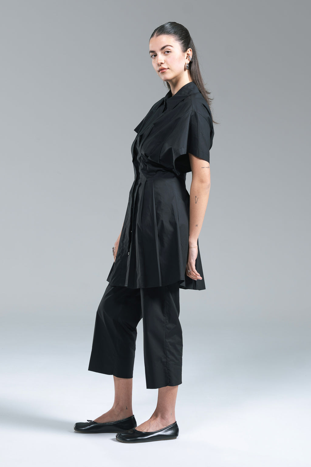 Pantalone Pinocchietto Popeline Kostumn1 Nero
