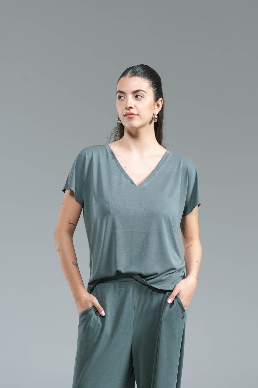 T-shirt Lyocell Surkana Verdone