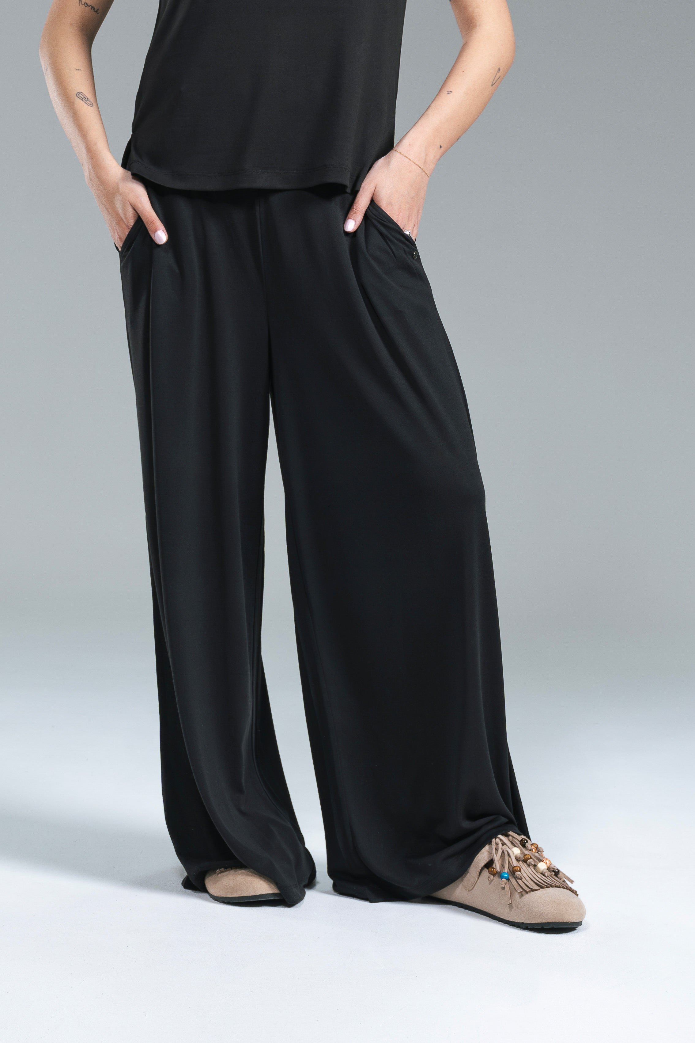 Pantalone Lyocell Surkana Nero