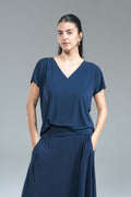 T-shirt Lyocell Surkana Blu